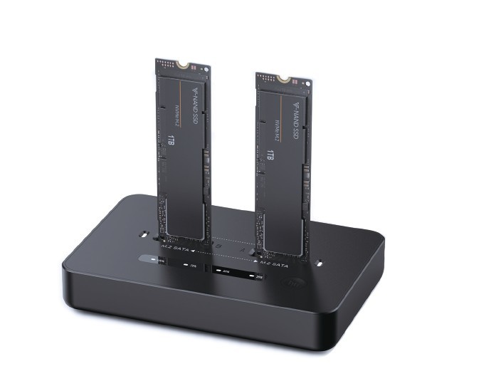 SSD DOCKING Station GEMBIRD, USB 3.2 Type-C, SSD suportat M2 NVMe & SATA, conectare M.2 S-ATA & PCIe, slot: 2230, 2242, 2260, 2280, 22110, black, "DD2-U3M2" (timbru verde 0.8 lei)