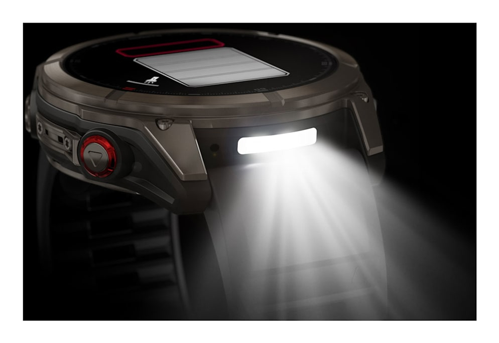 Smartwatch fenix 8 Pro 51 mm, AMOLED, Sapphire, Titanium with Graphite/black silicone band"010-03199-11" - imagine 10