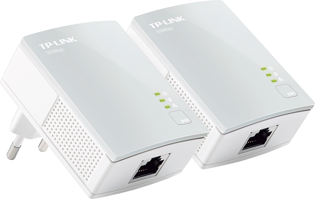 KIT ADAPTOR POWERLINE TP-LINK tehnologie AV, AV600, pana la 600Mbps, 1 port 10/100Mbps, 2 buc. "TL-PA4010KIT" (timbru verde 2 lei)