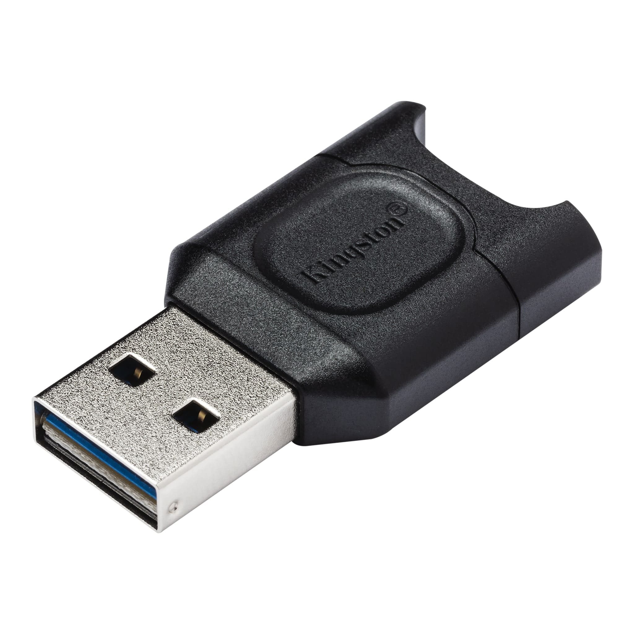 CARD READER extern KINGSTON, interfata USB 3.2 gen 1, citeste/scrie microSDHC/SDXC UHS-II, plastic, negru, "MLPM" (timbru verde 0.03 lei)