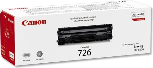 Toner Original Canon Black, CRG-726, pentru LBP-6200|LBP-6230, 2.1K, (timbru verde 1.2 lei) , "CR3483B002AA"