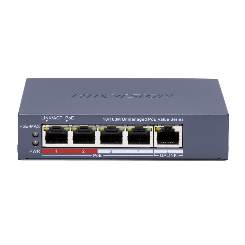 HK SWITCH POE 4 PORTURI FARA MANAGEMENT "DS-3E0105P-E/M(C)" (timbru verde 2 lei)