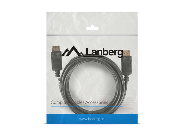 Cablu DisplayPort M/M v1.2 3 m 4K negru "CA-DPDP-10CC-0030-BK" (timbru verde 0.8 lei)