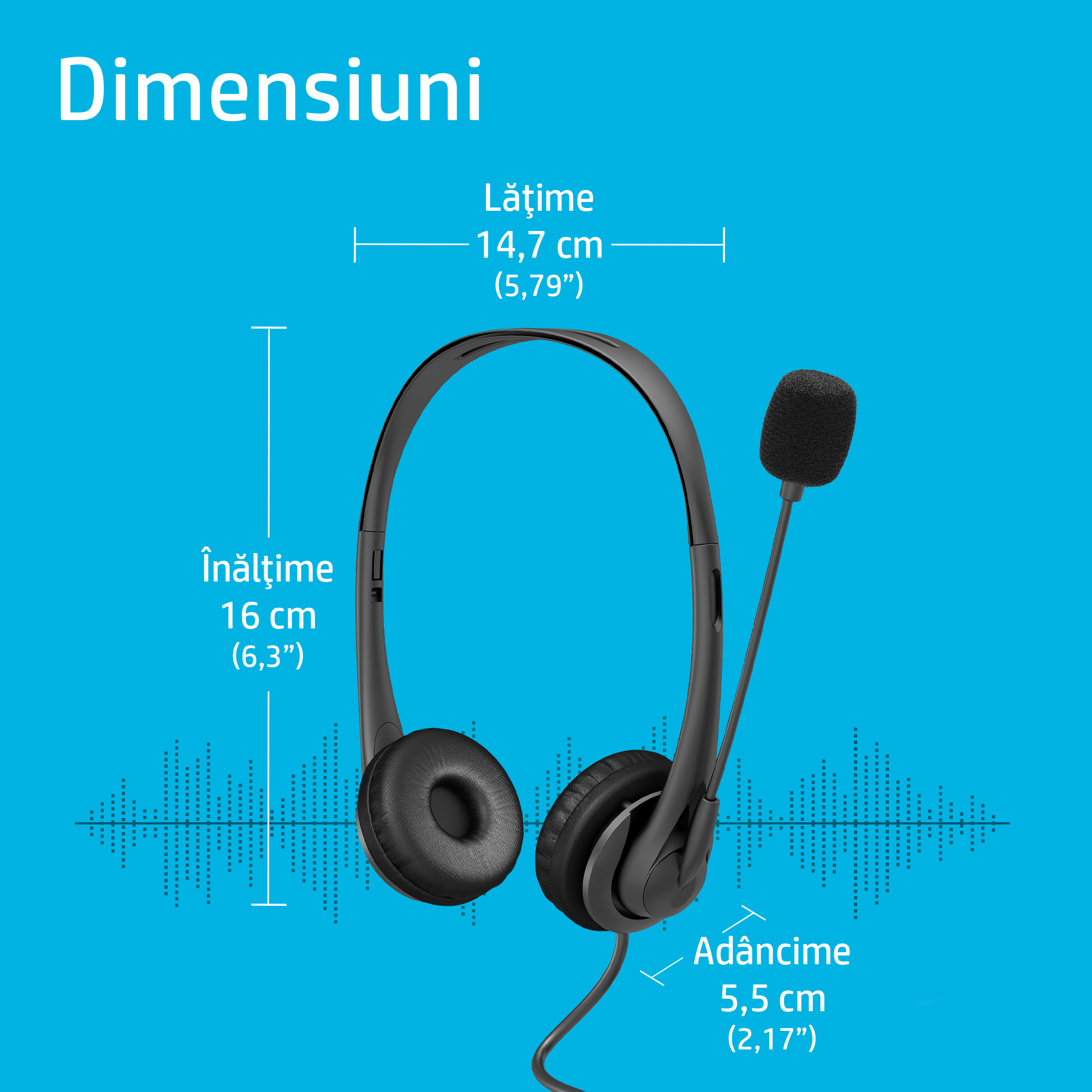 Casti HP G2, USB (Negru) "428H5AA" - imagine 3
