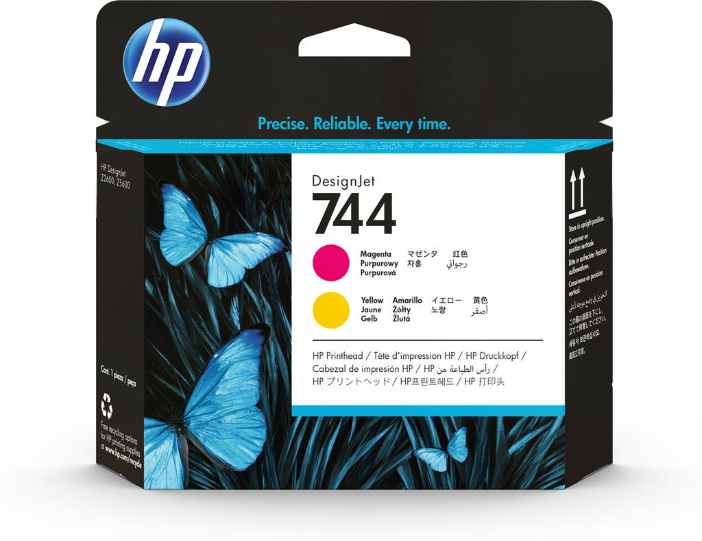 Cap Printare Original HP Magenta&Yellow, nr.744, pentru DesignJet Z2600|Z5600, , incl.TV 1.2incl.TV "F9J87A"