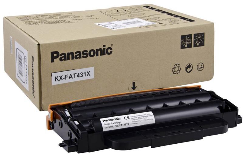 Toner Original Panasonic Black, KX-FAT431X, pentru KX-MB2230-HX|KX-MB2270-HX|KX-MB2545-HX|KX-MB2515-HX|KX-MB2575- HX, 6K, (timbru verde 1.2 lei) , "KX-FAT431X"
