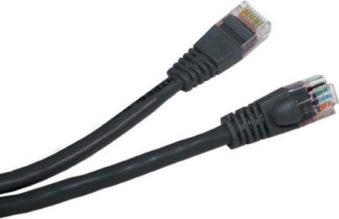 PATCH CORD UTP GEMBIRD Cat5e, cupru-aluminiu, 1 m, negru, AWG26, "PP12-1M/BK" (timbru verde 0.08 lei)