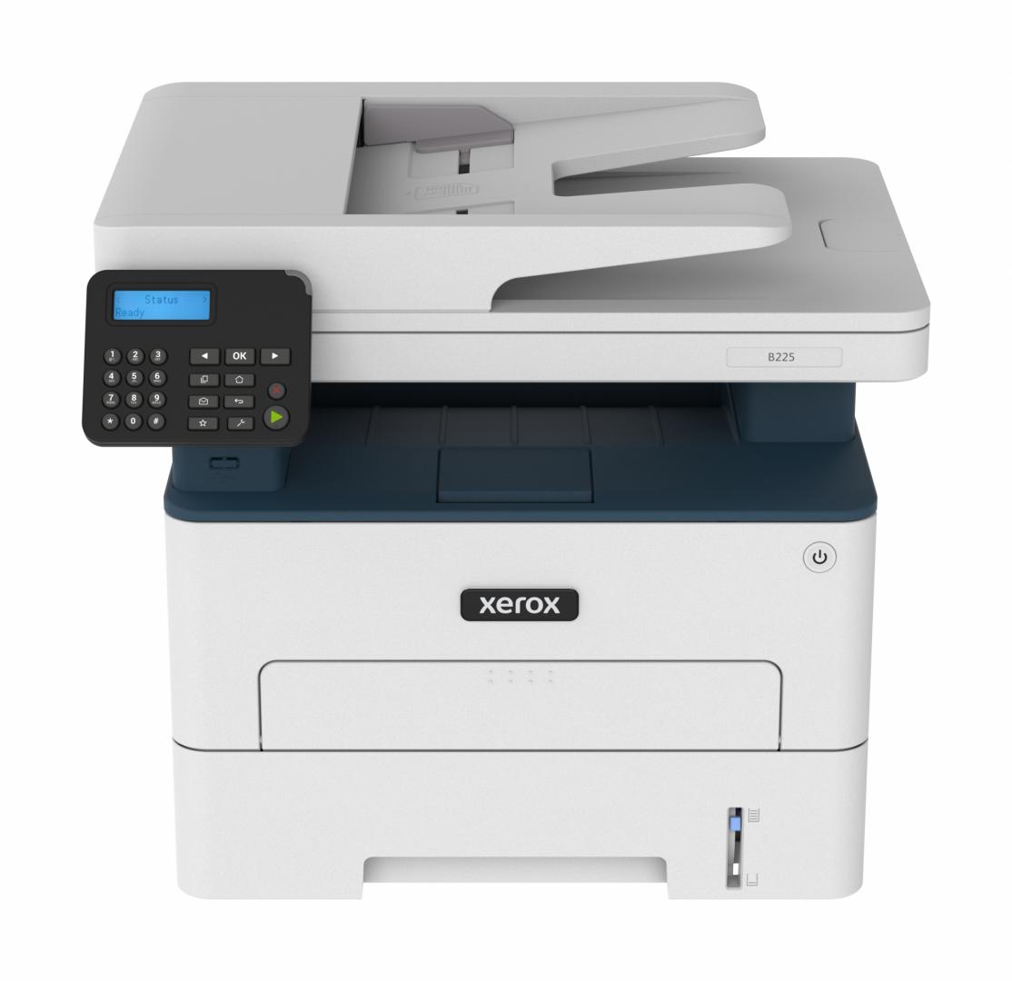 Multifunctional Laser Mono XEROX B225DNI, A4, Functii: Impr.|Scan.|Cop., Viteza de Printare Monocrom: 34ppm, Conectiv:USB|Ret|WiFi, Duplex:Da, ADF:ADF(timbru verde 40 lei) "B225V_DNI"