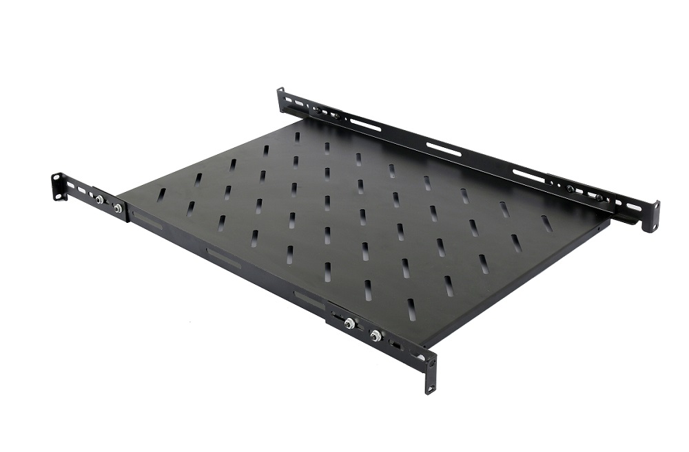 RAFT FIX SPACER 1U pentru rack 19", adancime 500mm, pt. cabinet de 800mm, cu urechi fixare, suporta capacitate ridicata, vopsea antistatic, otel 1.2mm, black, "SPSF-1U500HE-BK-03"