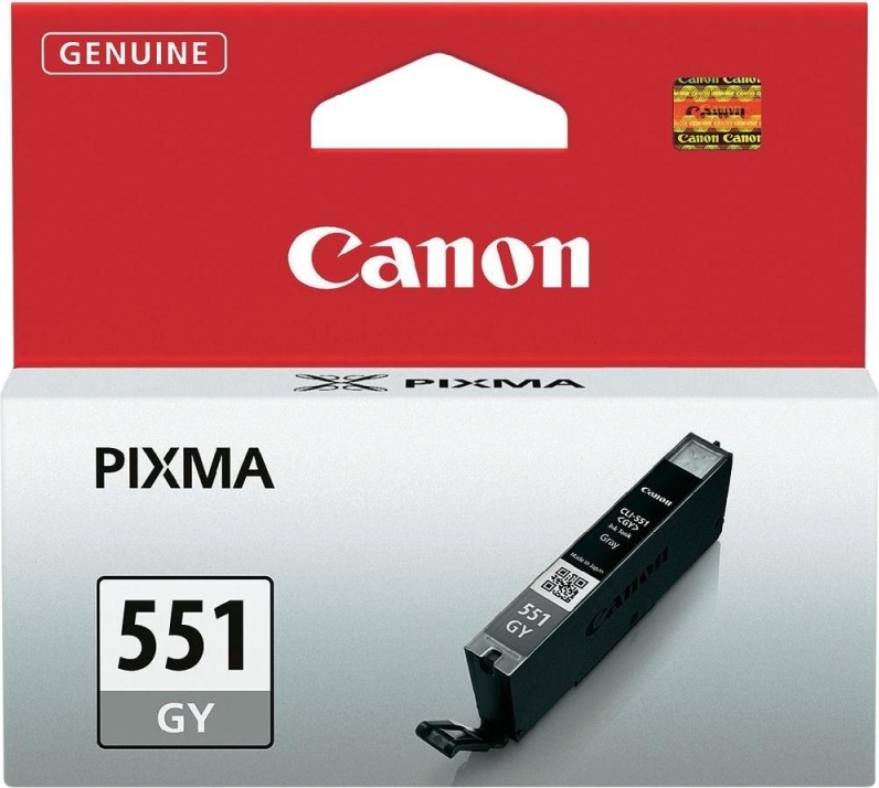 Cartus Cerneala Original Canon Grey, CLI-551Gr, pentru Pixma IP-7250|8750|IX-6850|MG-5450|5550|5650|6350|6450|6650|7150|7550|MX-725|925, 7ml, (timbru verde 0.15 lei), "BS6512B001AA"