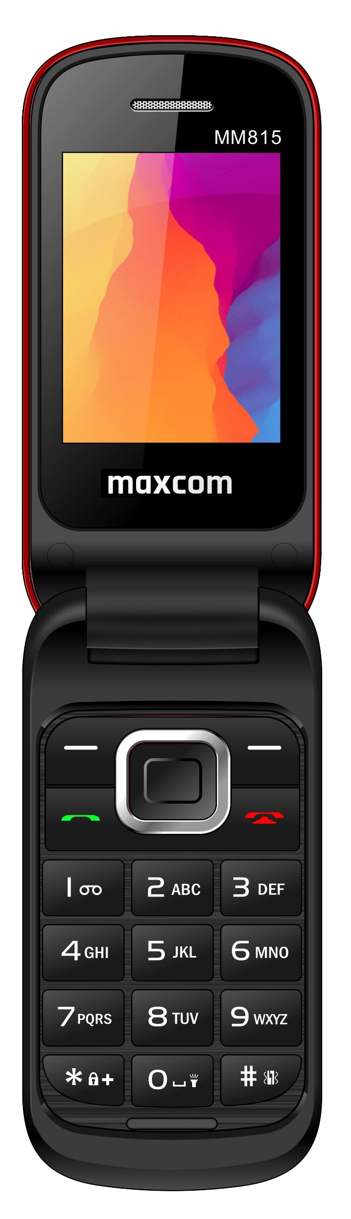 Telefon mobil MM815 Comfort Dual SIM 2G 2.4 USB Type-C destinat seniorilor Rosu "MM815 Red" (timbru verde 0.8 lei)