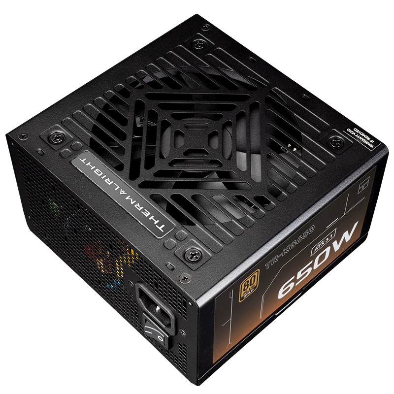 SURSA Thermalright "TR-KG650", 650W, certificare 80 Plus Gold, modular, LLC, DC to DC, fan 120mm, negru, "TR-KG650" (timbru verde 2 lei)
