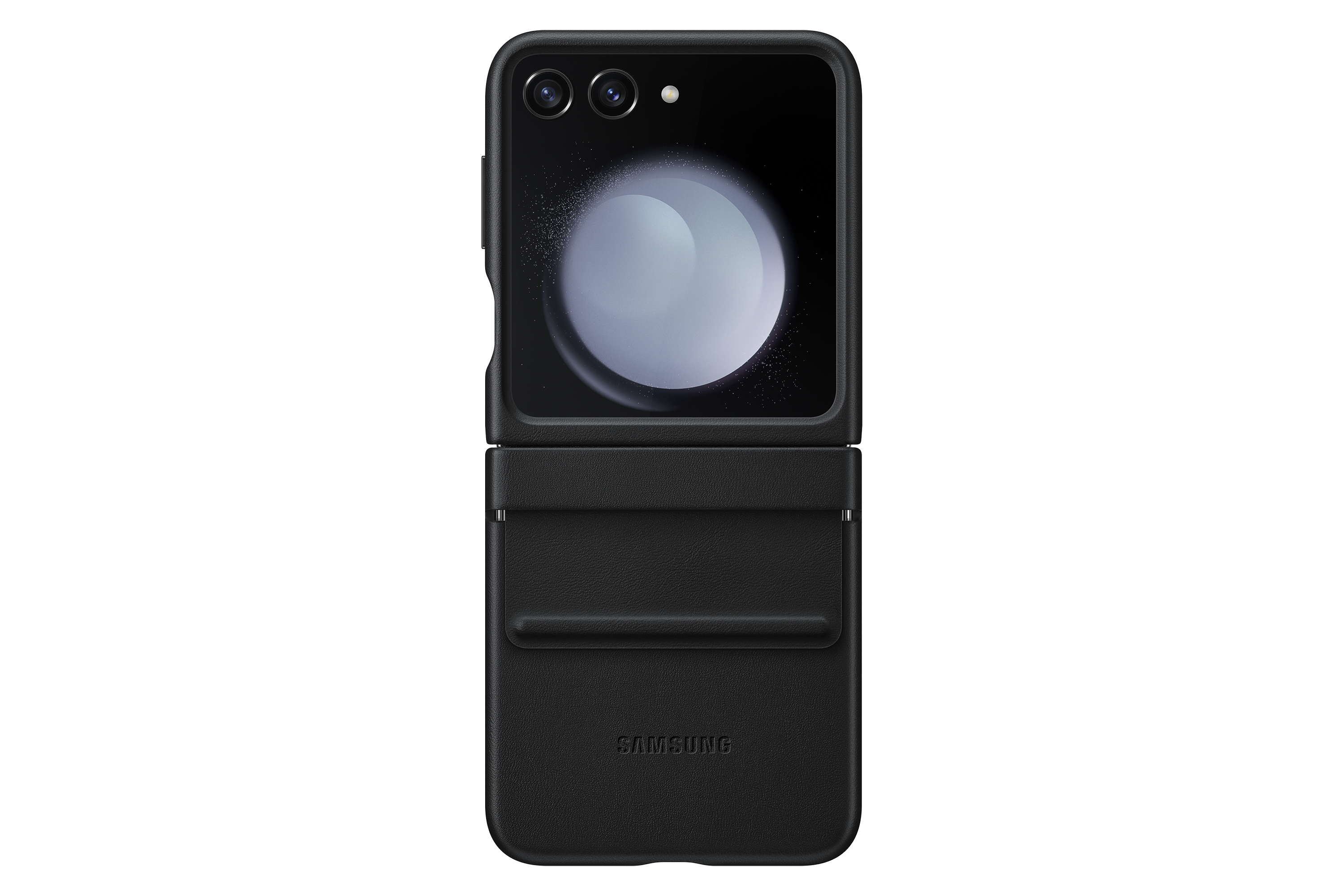 Husa Eco-leather Case pentru Galaxy Flip5, Black "EF-VF731PBEGWW"