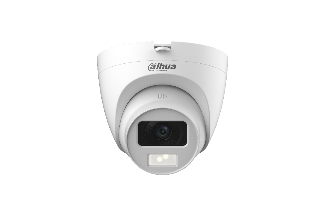 Camera supraveghere Dome cu iluminare duala Dahua, 2 MP, IR/lumina alba 20 m, 2.8 mm, microfon "HAC-HDW1200CLQ-IL-A-0280B-S6"