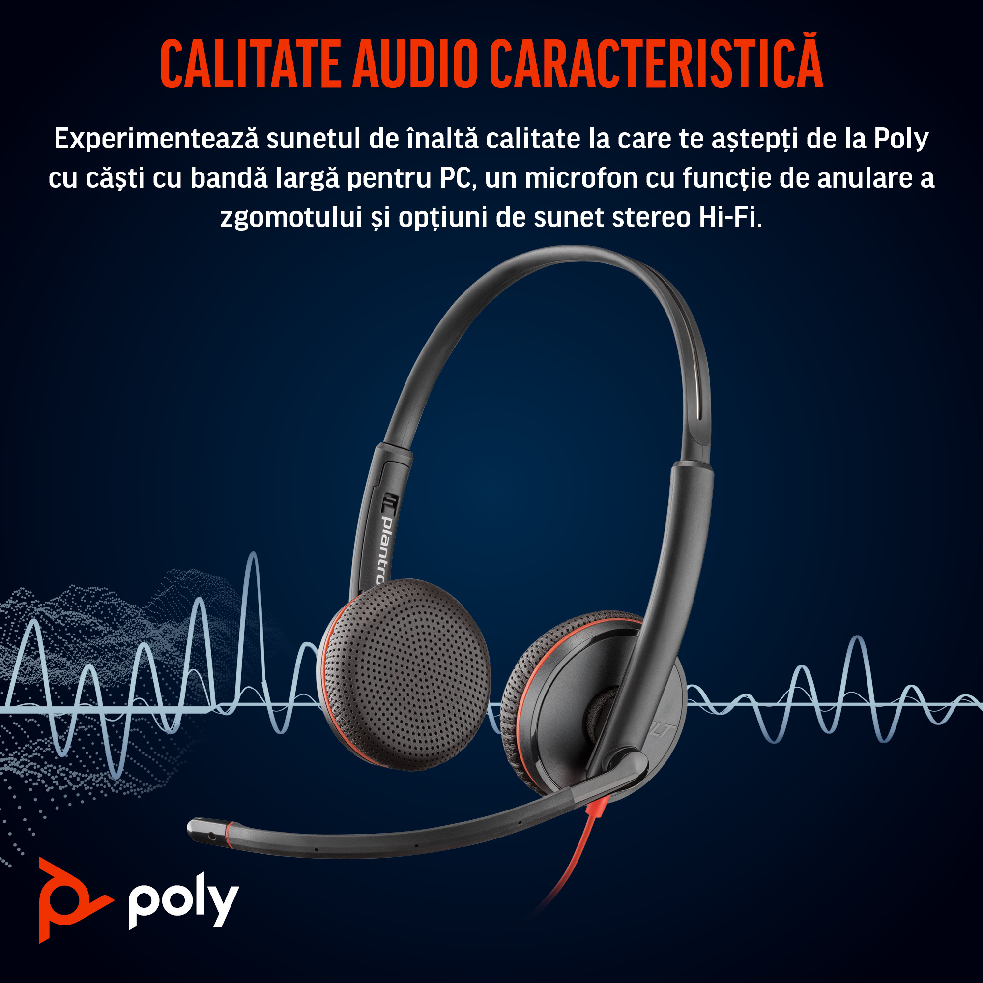 Poly BW 3225 USB-C HS +3.5mmP +USB-C/A"8X229AA" - imagine 5