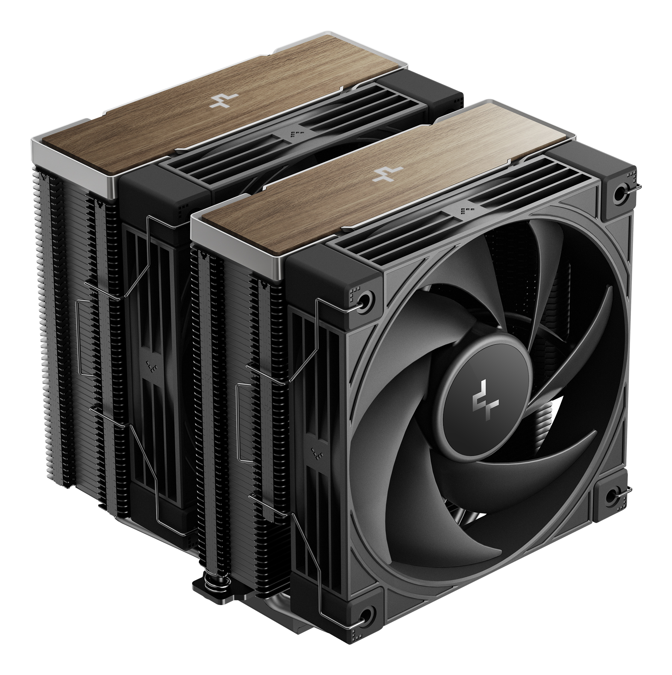COOLER DeepCool "AK620 G2" skt. Intel si AMD, racire cu aer, vent. 2 x 120mm, 2000 rpm, 6 heatpipes, inaltime 159mm, top cover lemn, negru,"R-AK620G2-BKNNMN-GJD" (timbru verde 2 lei)