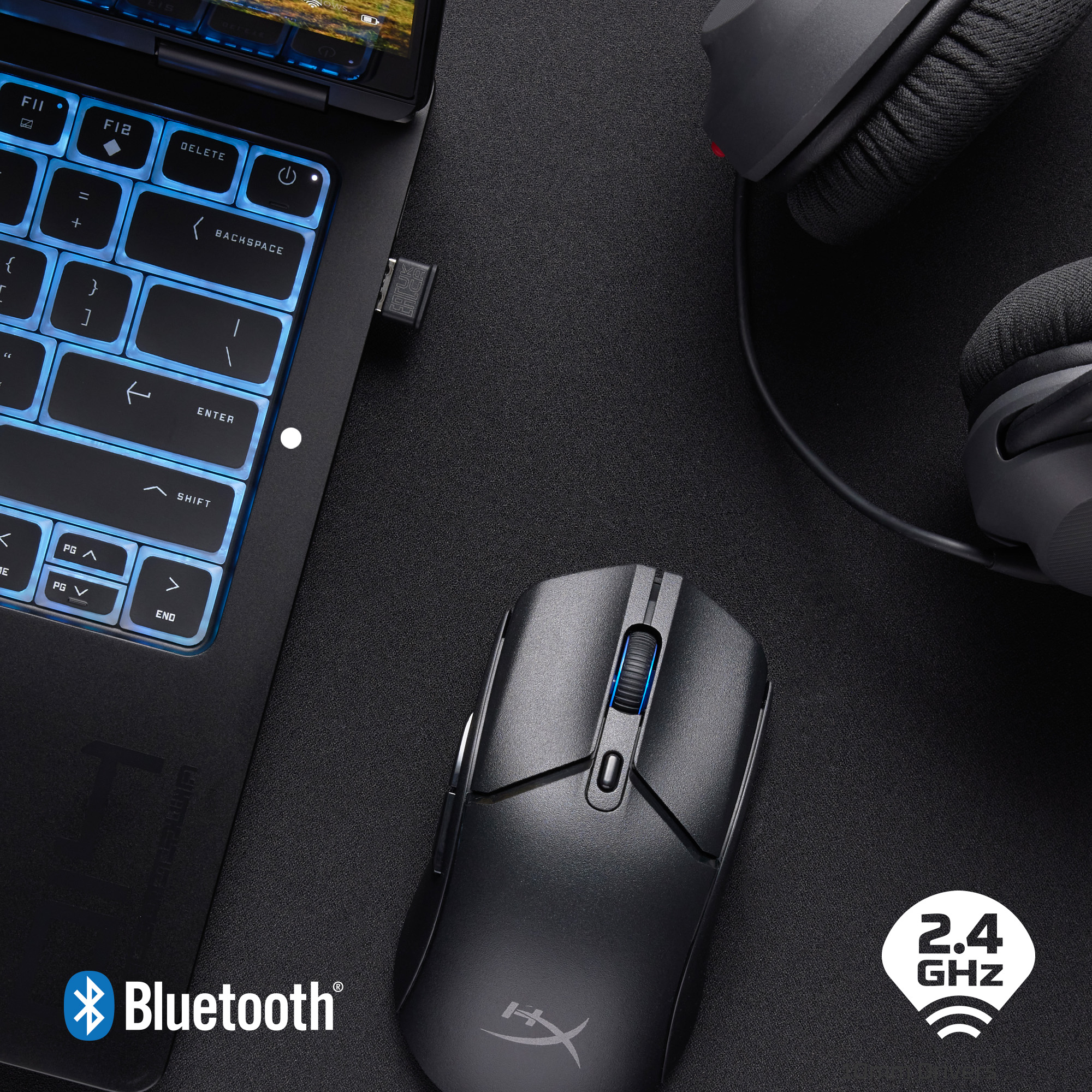HyperX Pulsefire Haste Core 2 WS, negru"8R2E6AA" - imagine 7