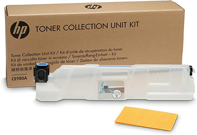 Waste Toner Original HP CMYK, CE980A, pentru Color LaserJet CP5525 series|Enterprise M750 series, 150K, (timbru verde 1.2 lei) , "CE980A"