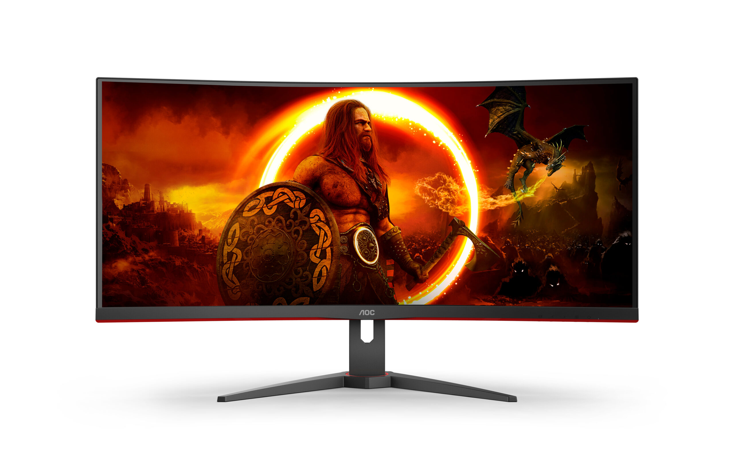 Monitor AOC 34" CU34G2XE/BK"CU34G2XE/BK" - imagine 2
