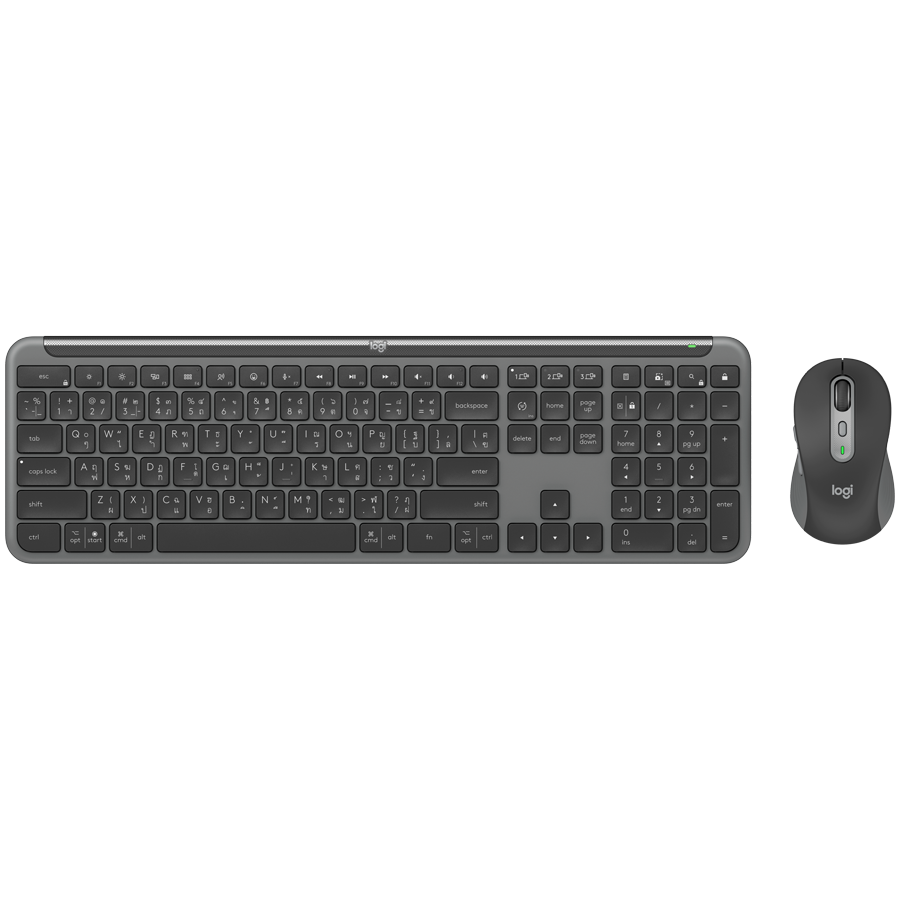 LOGITECH Signature Slim Combo MK950 - GRAPHITE - US INTL - 2.4GHZ/BT- INTNL-973 "920-012490" (timbru verde 0.8 lei)