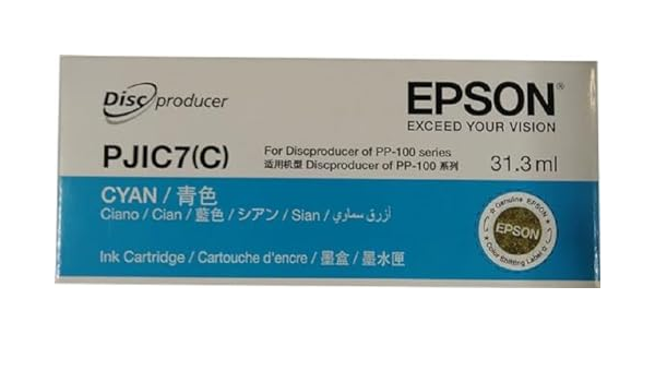 Cartus Cerneala Original Epson Cyan, S020447, pentru PP 100 Series|PP 50, 31.3ml , (timbru verde 1.2 lei), "C13S020688"(RAPO)