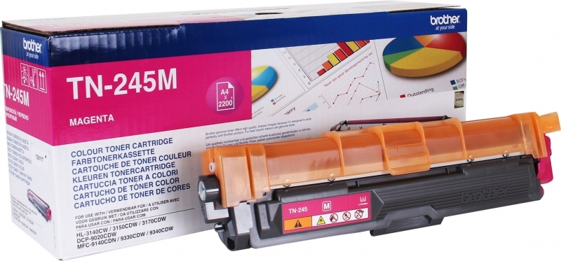 Toner Original Brother Magenta, TN245M, pentru HL-3140|3170|DCP-9015|9020| MFC-|9140|9340, 3K,"TN245M"