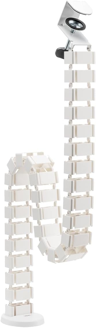 ORGANIZATOR cabluri LOGILINK, pentru gestionare cabluri, prindere prin clema, 1374x129mm, din ABS, white, "KAB0070"x