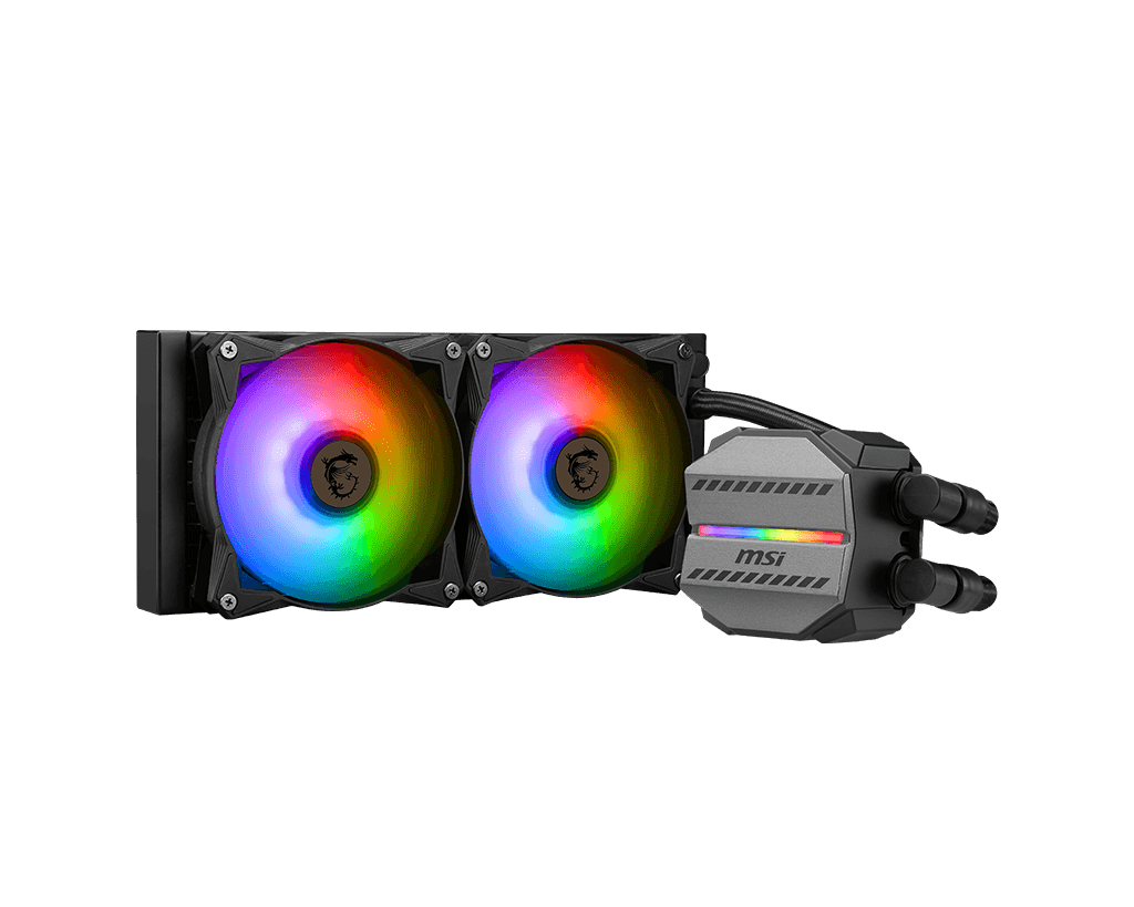 Cooler MSI "MAG CORELIQUID M240", skt universal, racire cu lichid, ventilator 120 mm x 2, iluminat ARGB, "MAG CORELIQUID M240" (timbru verde 2 lei)