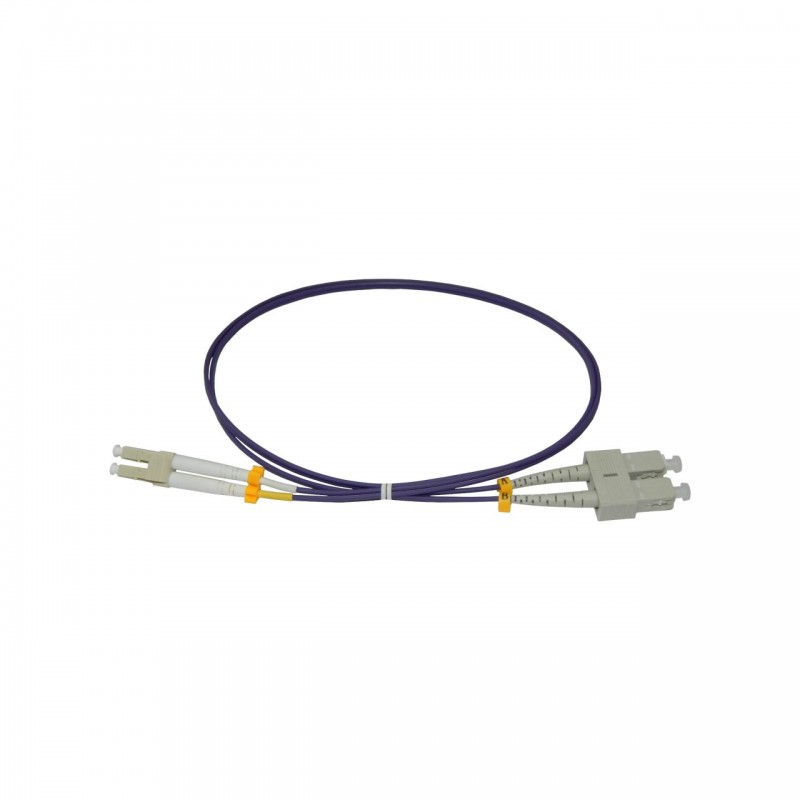 Patchcord FO SC/PC-LC/PC, MM OM4 50/125, manta LSZH 2.0mm, duplex 20m, "SC-LC-MM4/DX-20" (timbru verde 0.8 lei)