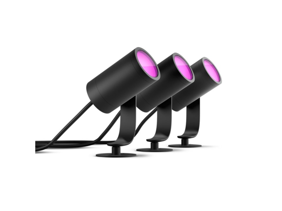 SET 3X SPOT LED PHILIPS HUE EXT. LILY "000008718696167960" (timbru verde 2.00 lei)