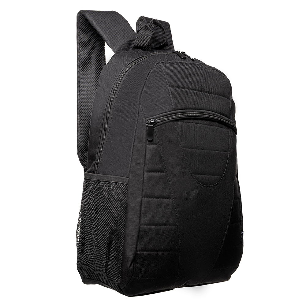 RUCSAC SPACER, pt. notebook de max. 15.6", 1 compartiment, buzunar frontal, buzunar lateral x 2, waterproof, nylon, negru, "Buddy", "SPB18906" (EAN:5949046601084; "ACC-SPC0205001" - 623019)
