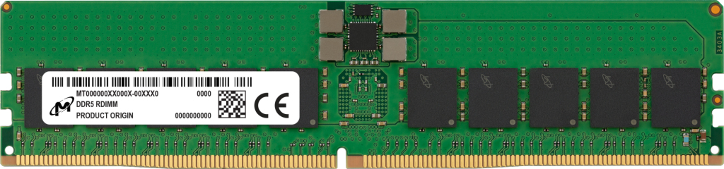 Micron DDR5 RDIMM 32GB 1Rx4 4800 CL40 (16Gbit) (Single Pack) "MTC20F1045S1RC48BR"
