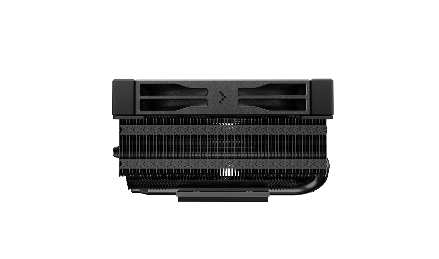 COOLER DeepCool "AN400 BK" skt. Intel si AMD, racire cu aer, vent. 92mm, 500 - 2950 RPM, 4 heatpipies, inaltime 52.5mm, iluminare LED alb,"R-AN400-BKWNMN-G" - imagine 3