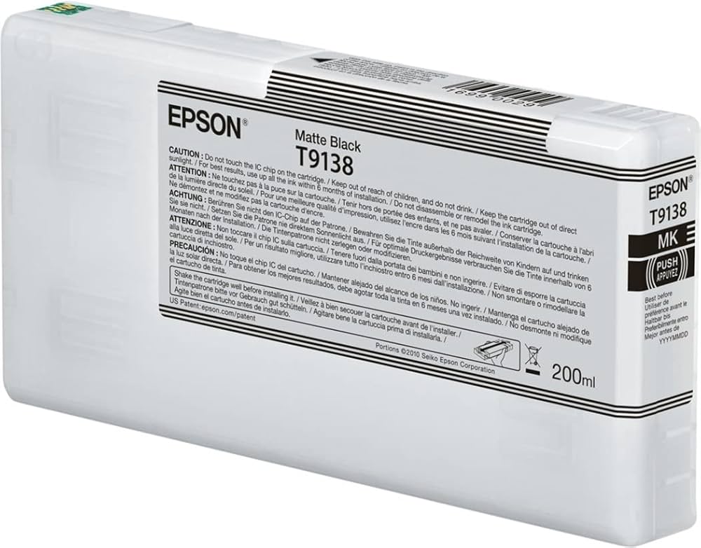 Cartus Cerneala Original Epson Matte Black, , pentru , , (timbru verde 1.2 lei), "C13T913800"(RAPO)