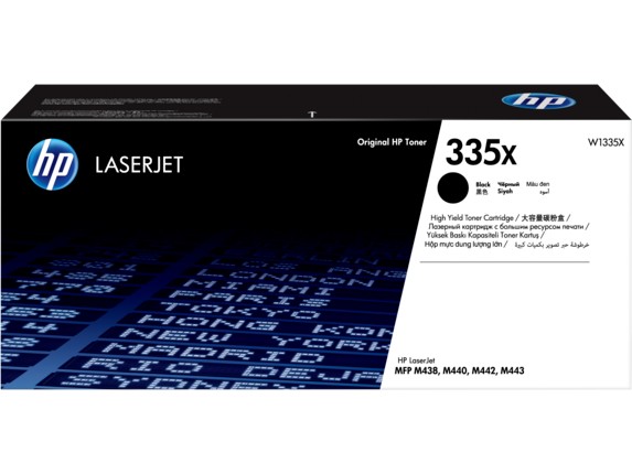 Toner Original HP Black, nr.335X, pentru LaserJet M438|M442|M443, 13.7K, (timbru verde 1.2 lei) , "W1335X"