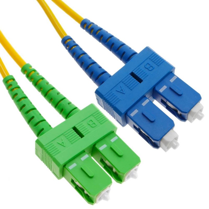 Patchcord FO SC/APC-SC/PC, SM OS2 9/125, manta LSZH 3.0mm, duplex 1m "SC/APC-SC/PC-SM/DX-1" (timbru verde 0.08 lei)