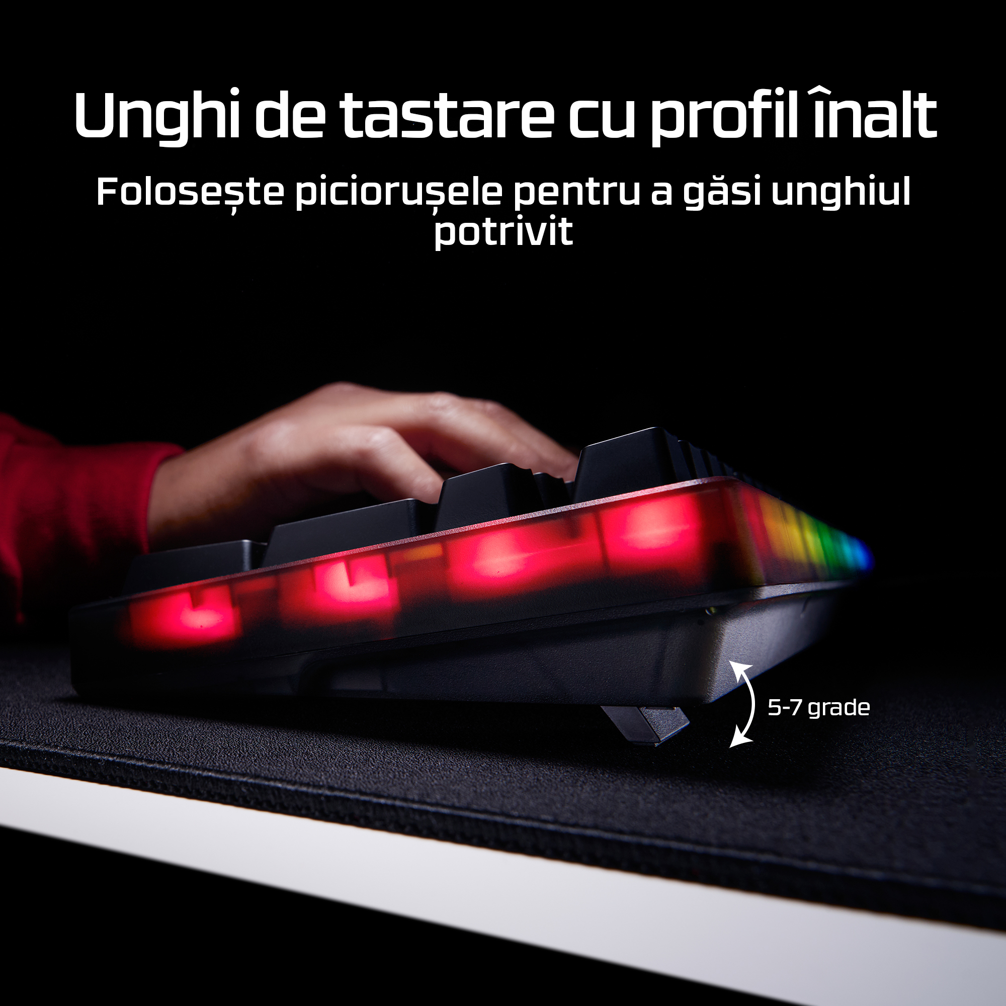 Tastatura HP HyperX Origins 21800, negru"B4QS4AA" - imagine 5