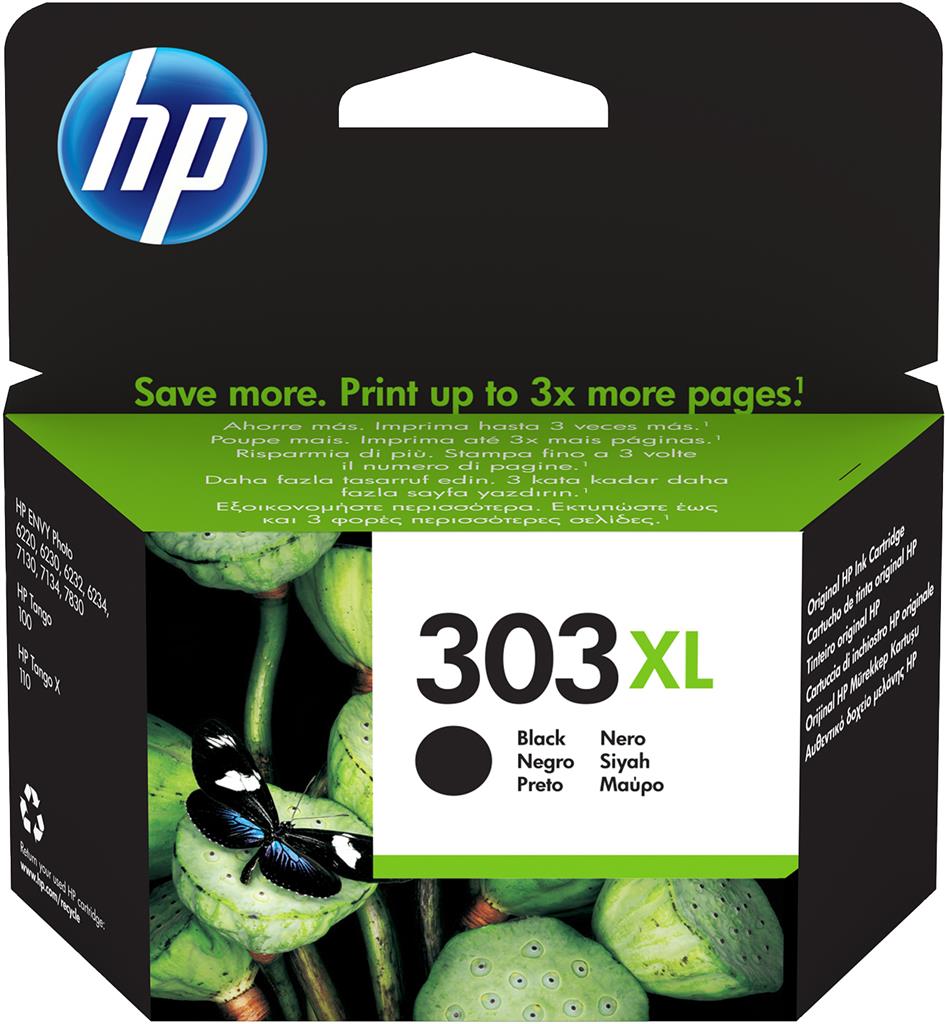 Cartus Cerneala Original HP Black, nr.303XL, pentru Envy Inspire 7200|7900, 600, (timbru verde 0.15 lei), "T6N04AE"