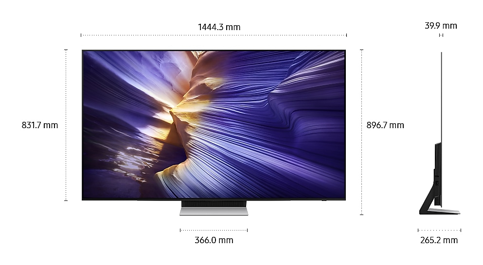 Smart TV OLED QE65S90F Seria S90F 163cm negru 4K UHD HDR "QE65S90FATXXH" - imagine 9