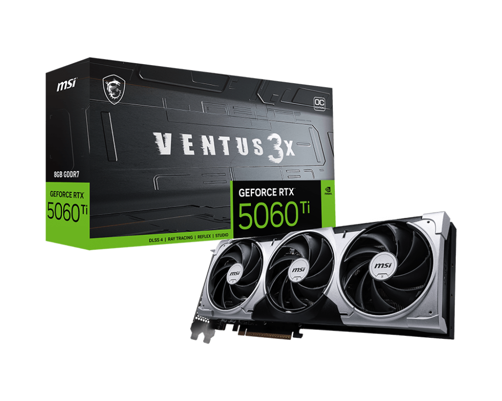 MSI GeForce RTX 5060 Ti 8GB VENTUS 3X OC VGA "GEFORCE RTX 5060 TI 8G VENTUS 3X OC" - imagine 5