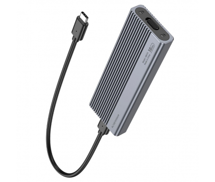 Rack extern Vention, pt SSD M.2 NVMe, compatibil cu form factor 2230/2242/2260/2280, interfata USB-C, 10 Gbps, aliaj de aluminiu, gri, "KPGH0" (timbru verde 0.08 lei) - 6922794761292