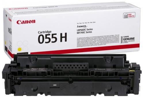 Toner Original Canon Yellow, CRG-055HY, pentru I-Sensys LBP-663|LBP-664|MF-742|MF-744|MF-746, 5.9K, (timbru verde 1.2 lei) , "3017C002AA"