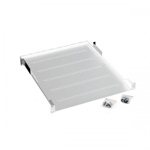 RAFT FIX perforat TRITON 1U, pt rack 19 inch, adancime 250 mm, sarcina maxima 40 Kg, gri, "RAC-UP-250-A1"