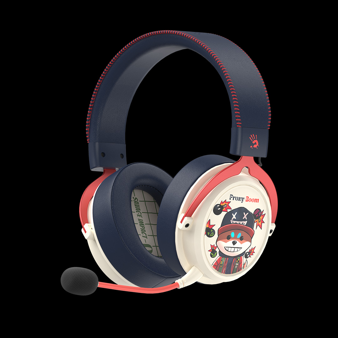 Casti gaming Bloody Bluetooth v5.3 + 2.4GHz + Wired Multi-Mode Connection Headset Proxy Boom "MR595 Proxy Boom"(timbru verde 0.8 lei) 4711421 000291