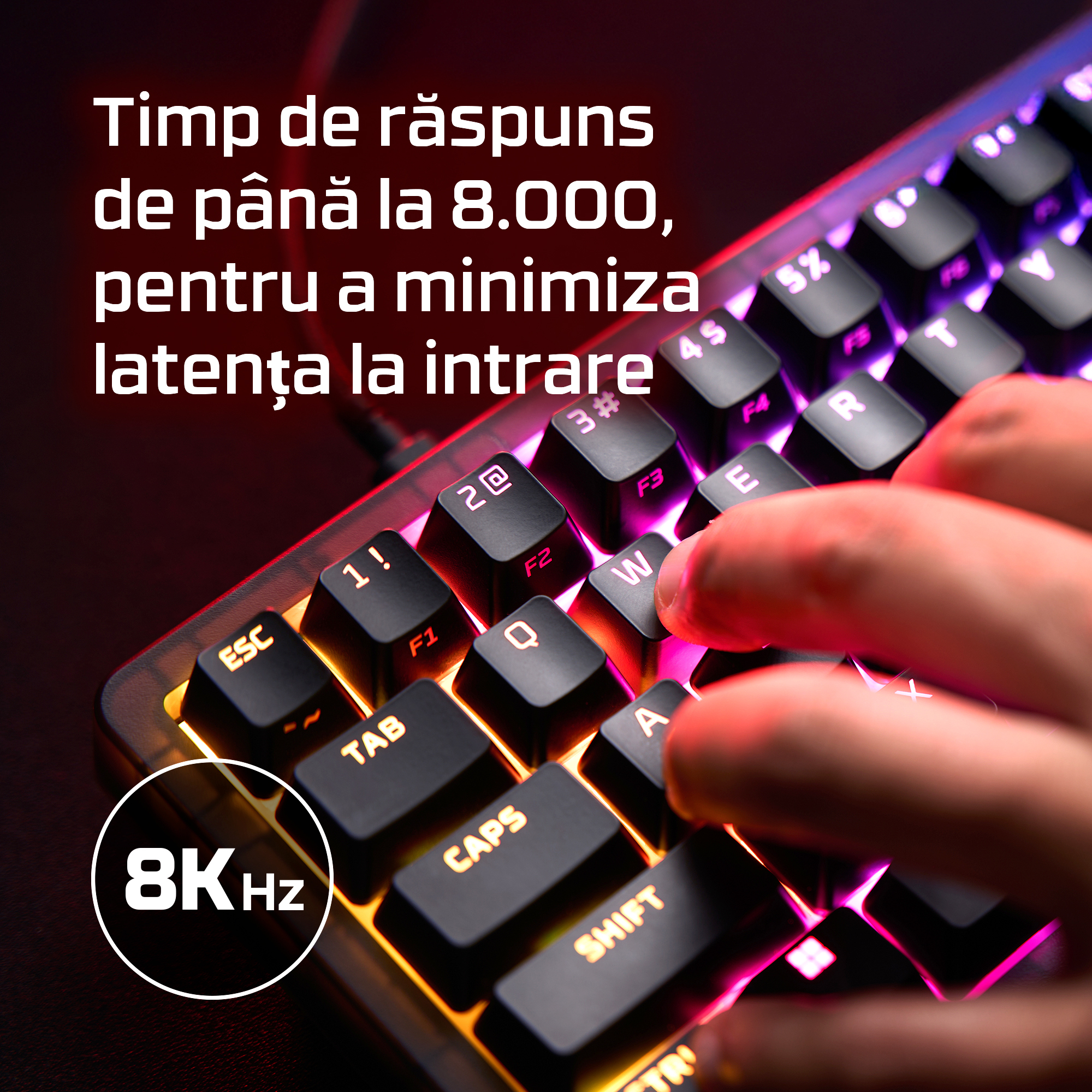 Tastatura HyperX Origins 2 65, negru"B4QS3AA" - imagine 3