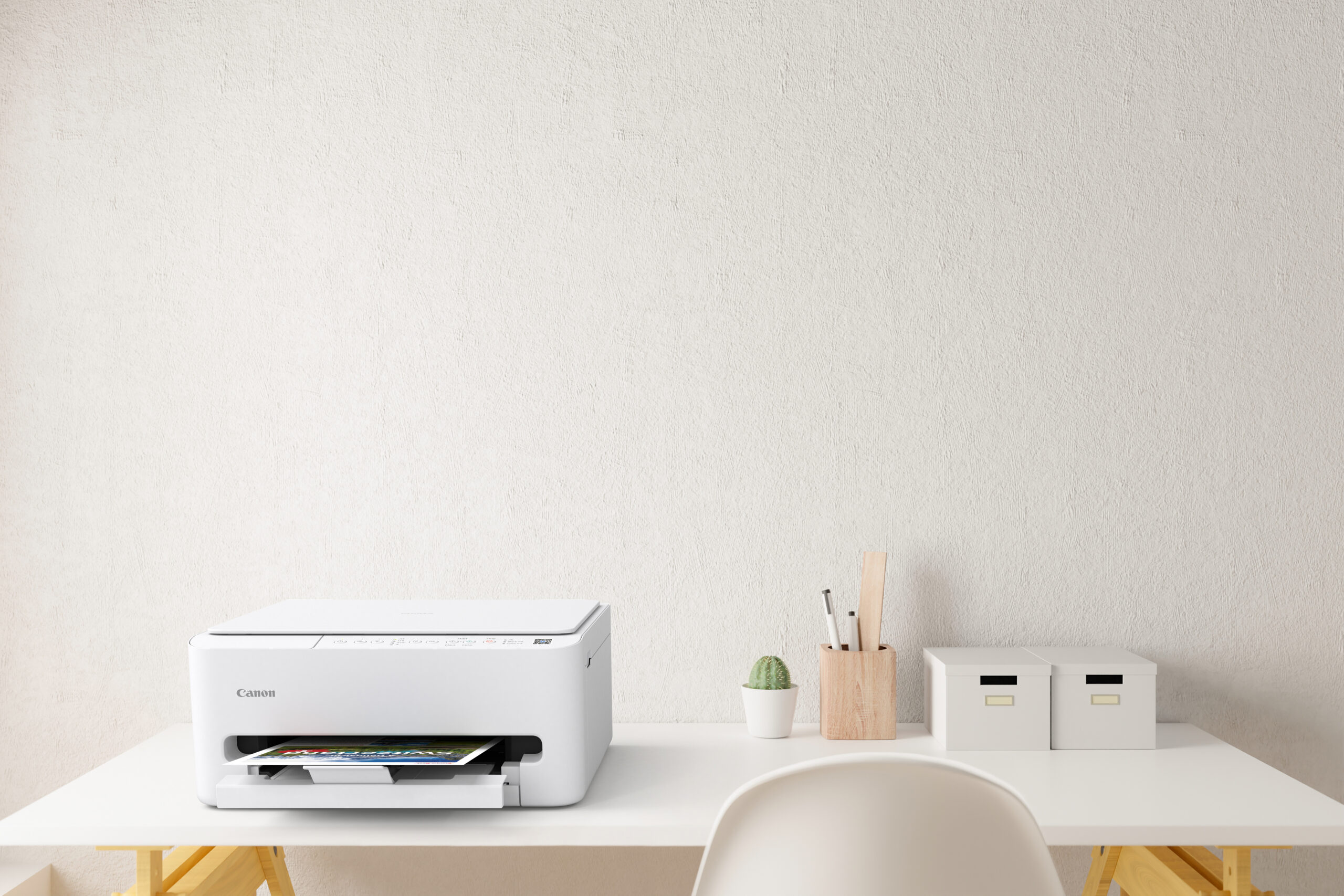 Multifunctional InkJet Color Canon TS4150I, A4, Functii: Impr.|Scan.|Cop., Viteza de Printare Monocrom: 14ppm, Viteza de printare color: 9ppm, Conectivitate:USB|WIFI, Duplex:Da, ADF:Nu(incl.TV 12lei), White, "7181C006AA" - imagine 6