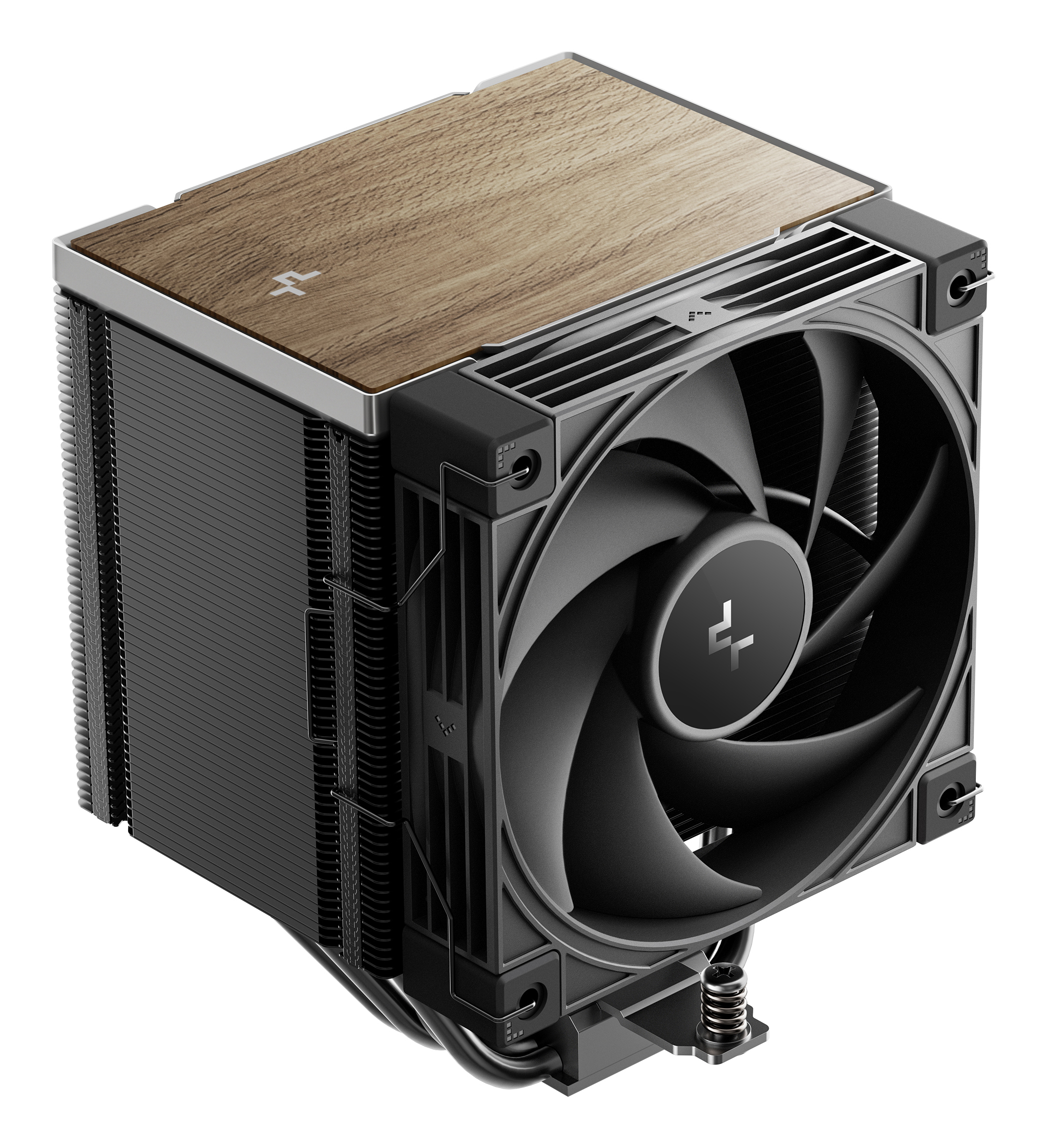 COOLER DeepCool "AK500 G2" skt. Intel si AMD, racire cu aer, vent. 120mm, 2200 rpm, 5 heatpipes, inaltime 159mm, top cover lemn, negru,"R-AK500G2-BKNNMN-GJD" (timbru verde 2 lei)