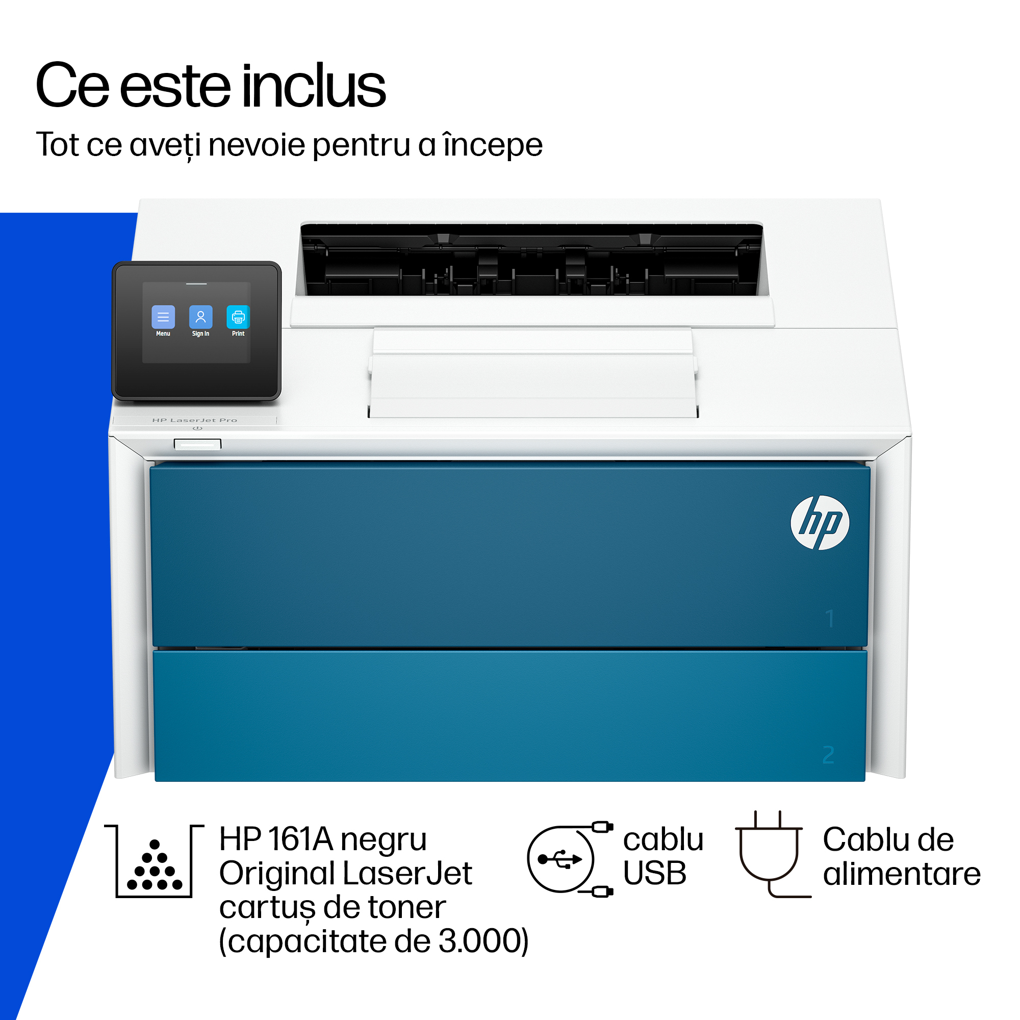Imprimanta Laserjet Mono HP Pro 4007DN, A4, Functii: Impr., Viteza de Printare Monocrom: 47ppm, Viteza de printare color: , Conectivitate:USB|Retea, Duplex:Da, ADF:Nu(incl.TV 11lei) "8X3E1A" - imagine 6