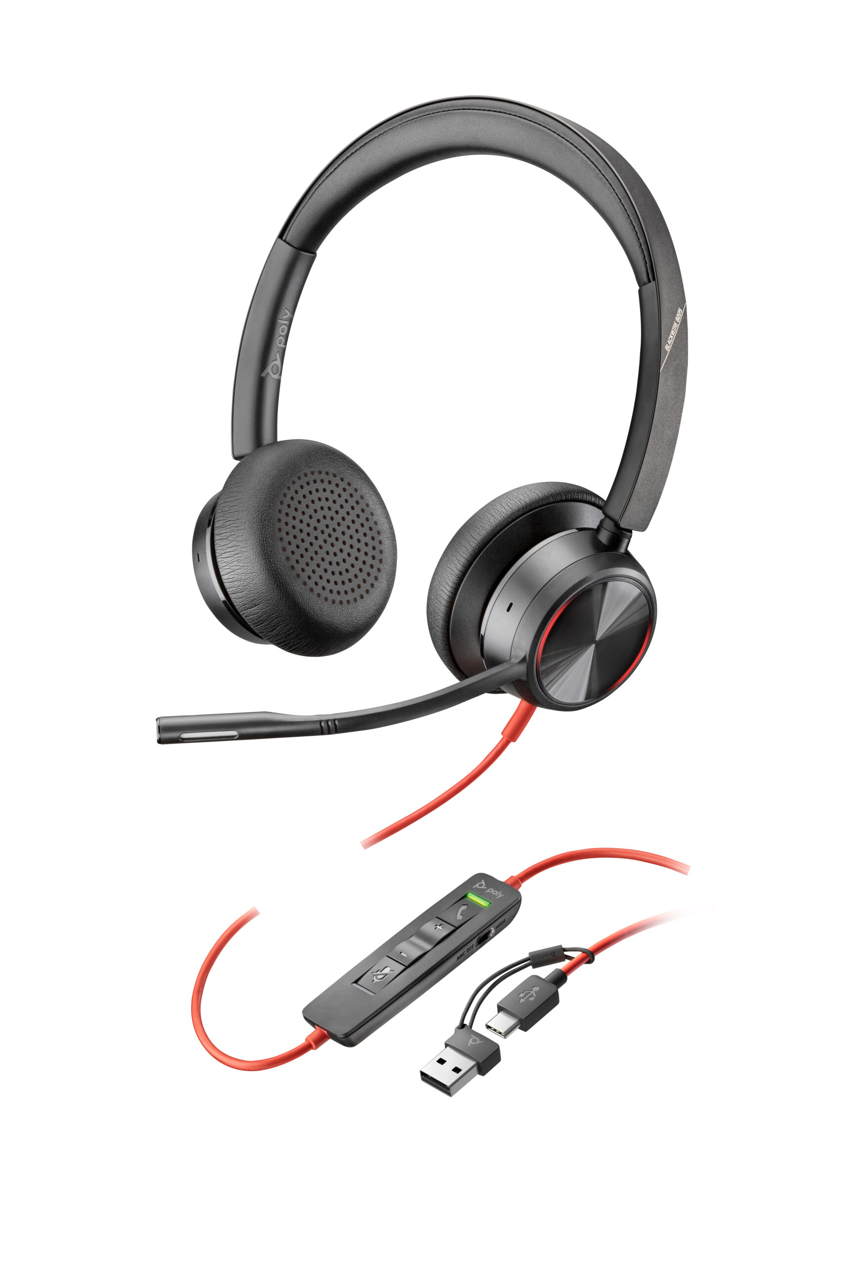 Poly BW 8225 Stereo USB-C HS +USB-C/A"8X223AA" (timbru verde 0.18 lei)