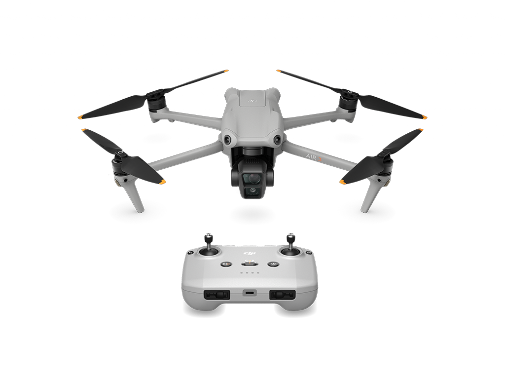 DRONE DJI Air 3, 4K/100, 48MP, (DJI RC-N2)Auton. 46min, 720g "CP.MA.00000691.01" (timbru verde 1.20 lei)